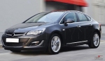 Nerez + ABS lišty dveří Opel Astra J Sedan