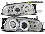 Přední světla angel eyes Ford Fiesta chromové