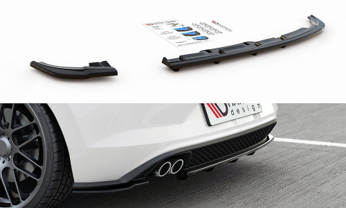 Zadní spoiler nárazníku VW Polo VI GTI Mk6, s žebrováním