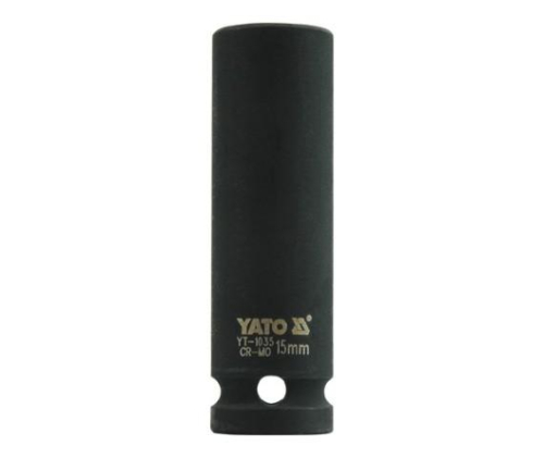Nástavec 1/2" rázový šestihranný hluboký 15mm CrMo