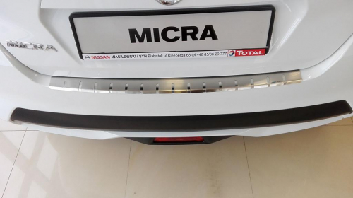 Kryt prahu pátých dveří - nerez Nissan Micra V 5 dvéř.