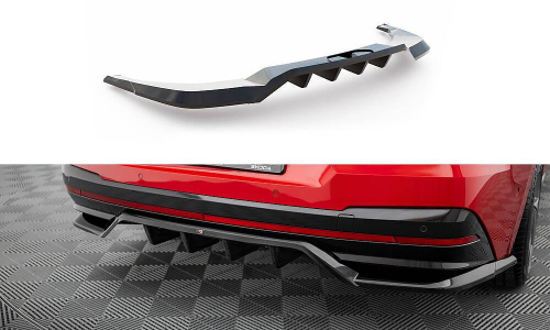 Zadní spoiler nárazníku Škoda Enyaq Coupe iV RS s žebrováním